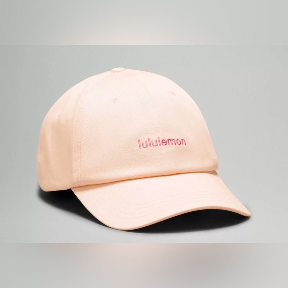 Lululemon NWT Unisex Classic Ball Cap Wordmark Peach Color Size S/M